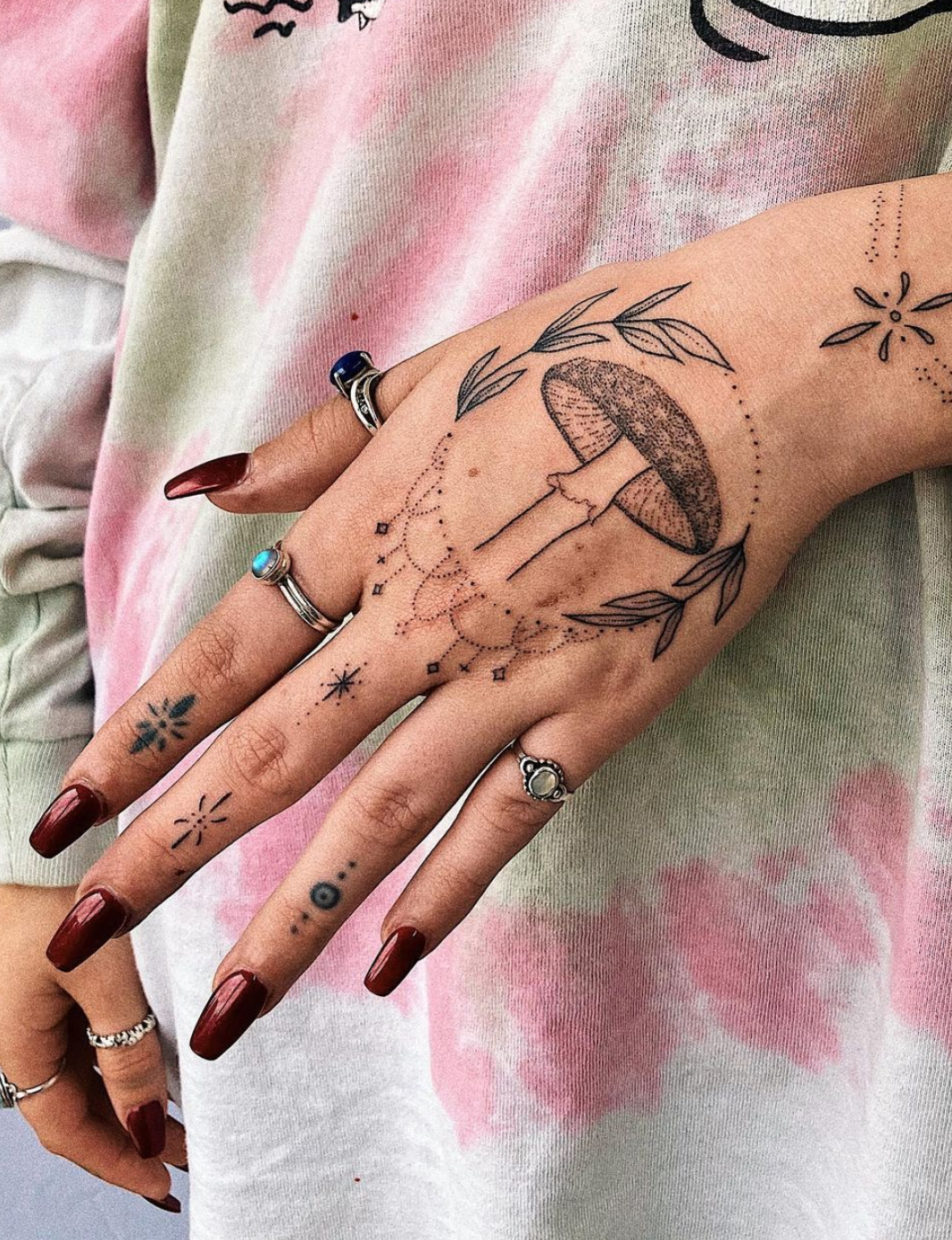 Hand poke tattoo