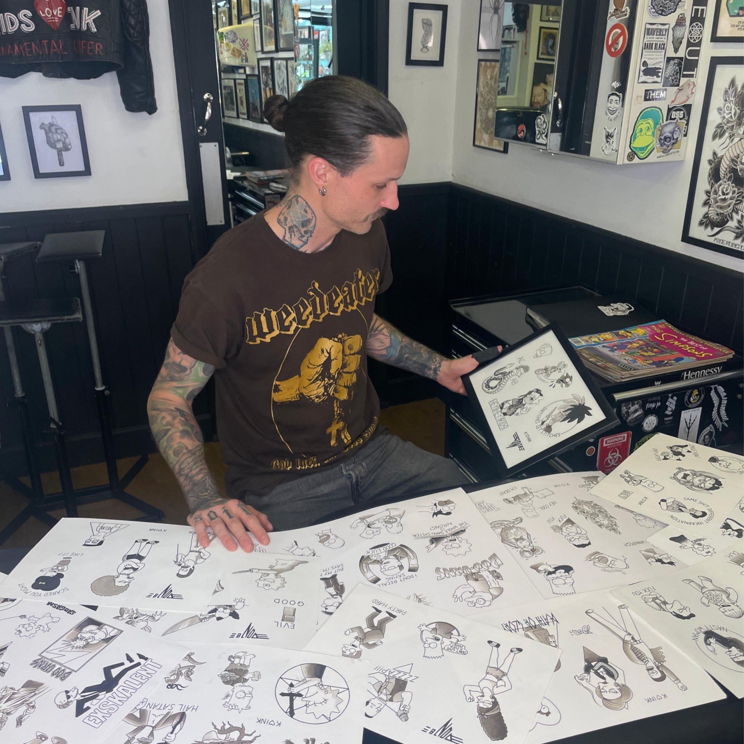 Ex-cellent! The Simpsons-Inspired Ink of Don Richards