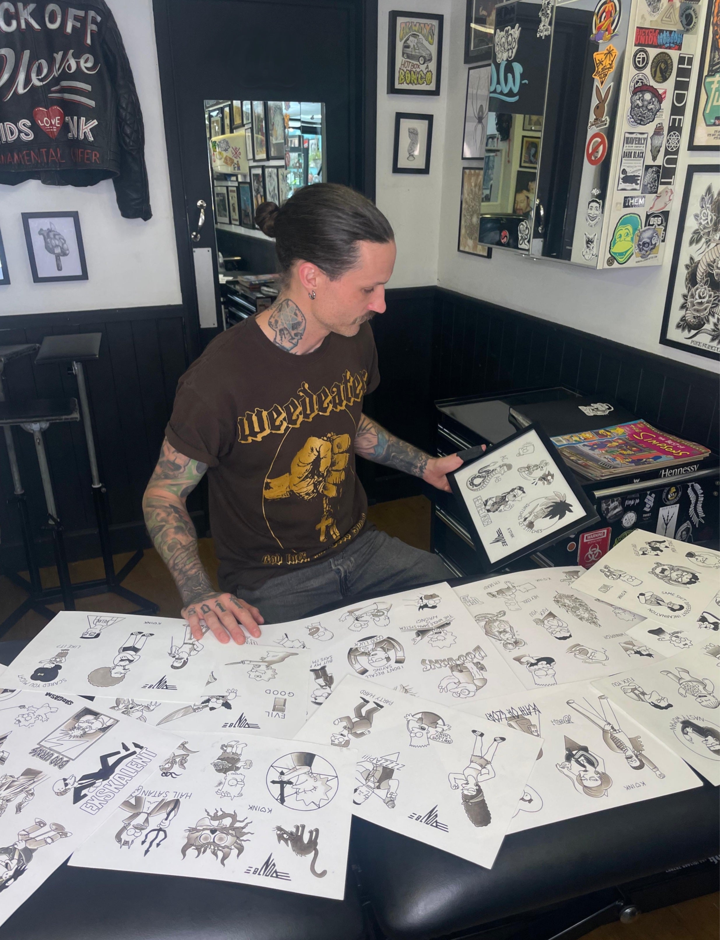 Ex-cellent! The Simpsons-Inspired Ink of Don Richards