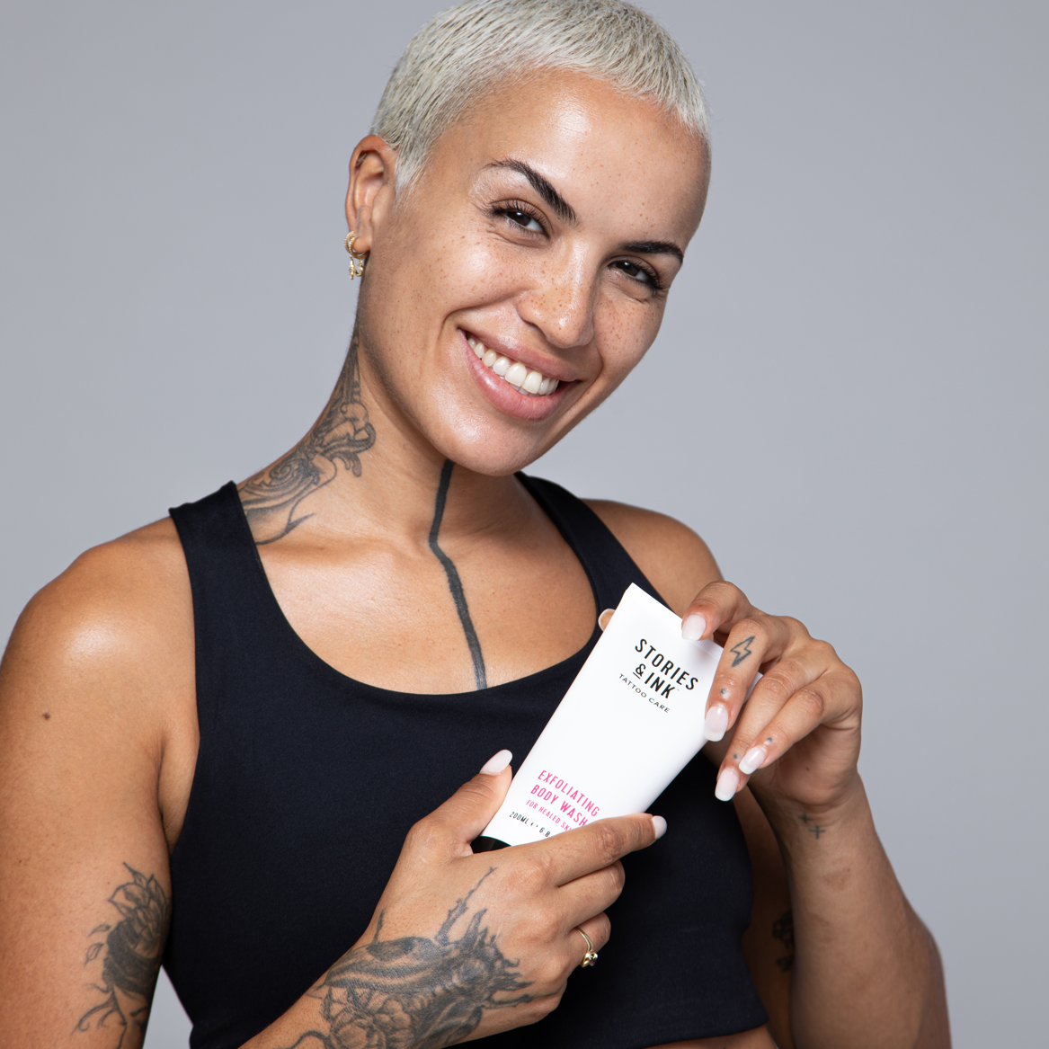 How exfoliation improves the look and feel of inked skin