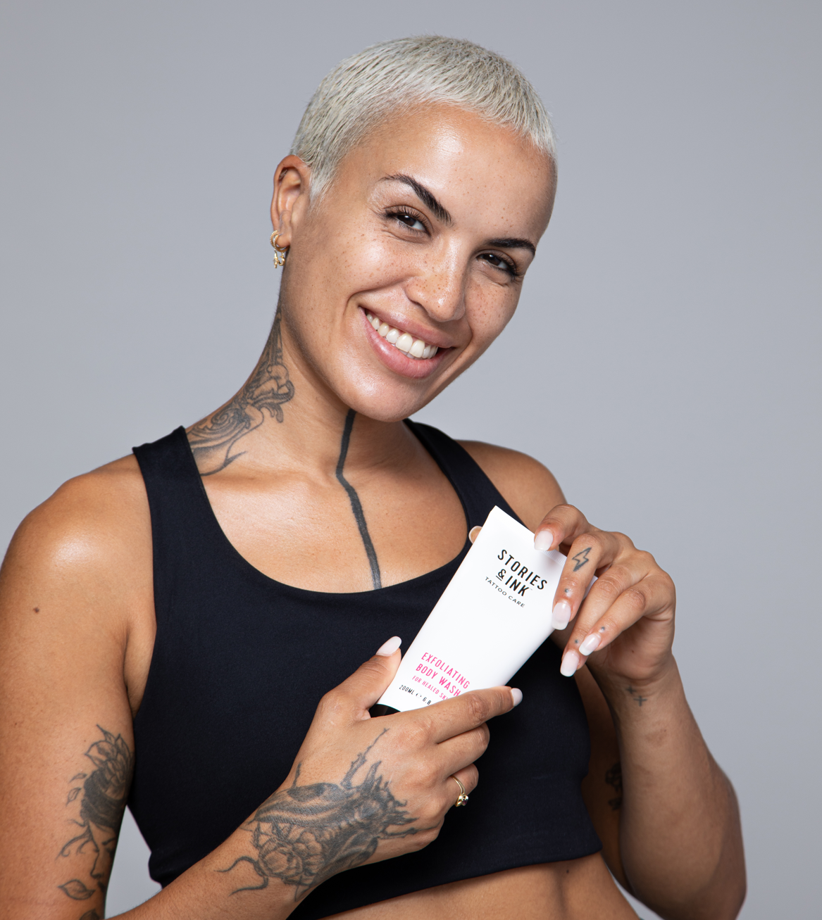 How exfoliation improves the look and feel of inked skin