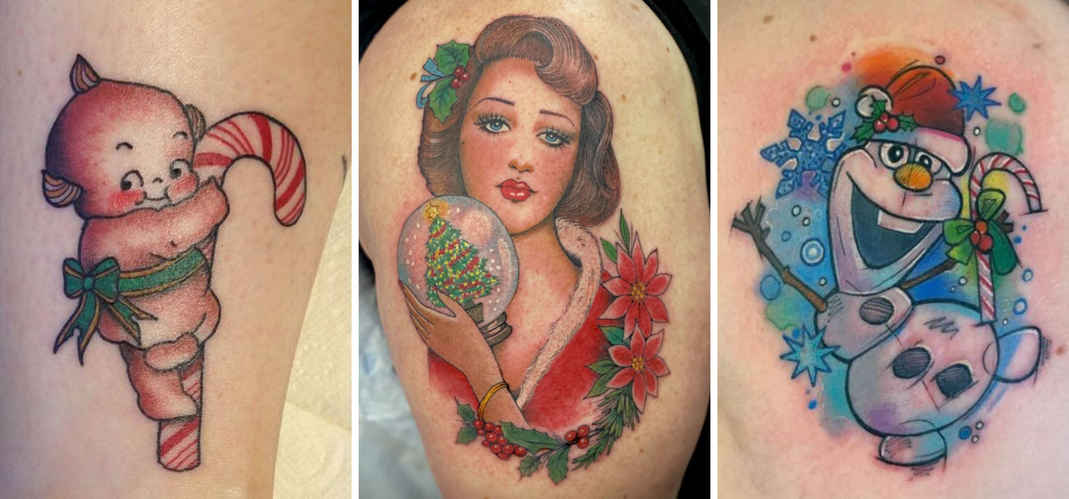 A super Christmassy round-up of festive tattoos - we're obsessed