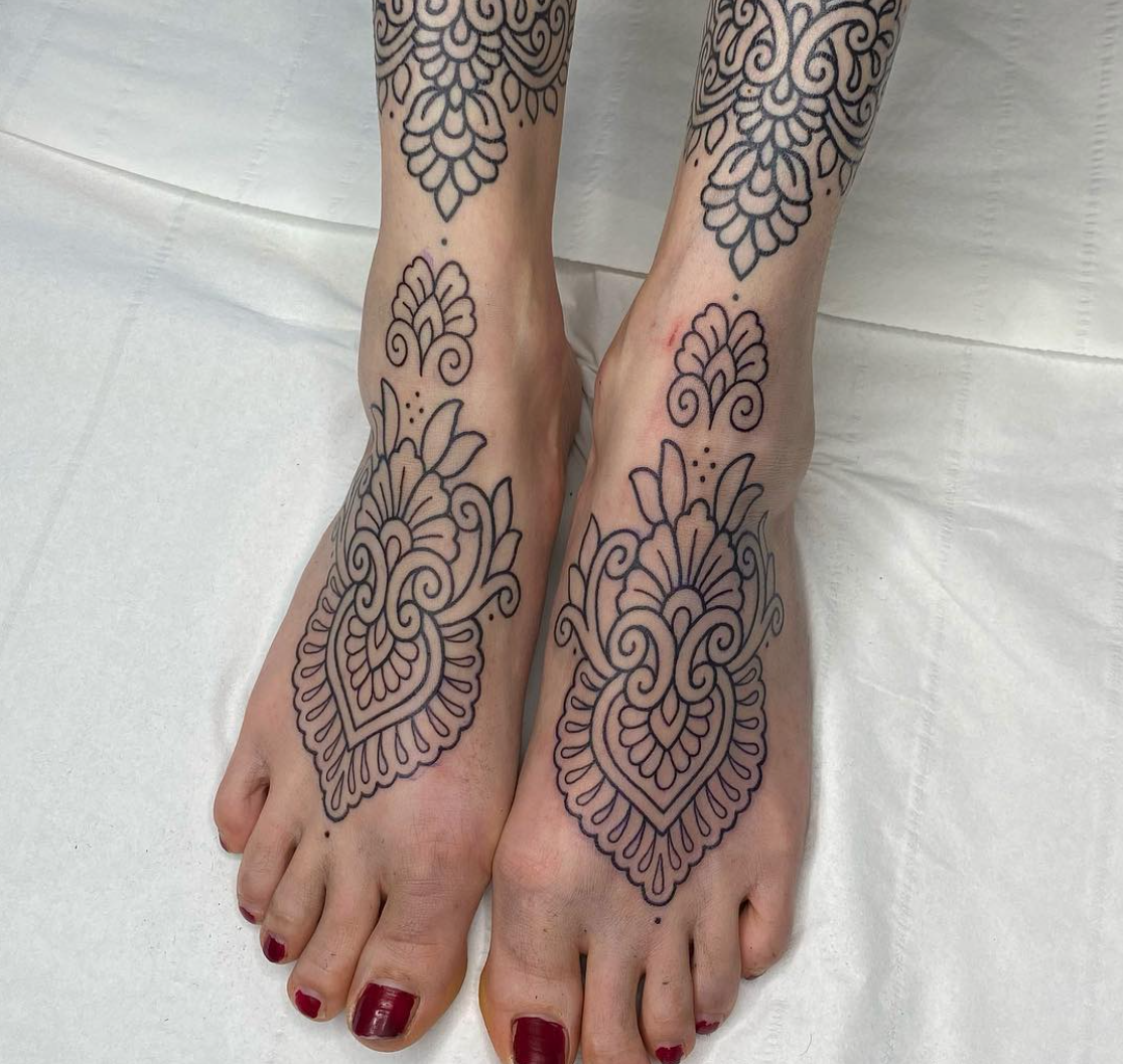 Foot tattoo design