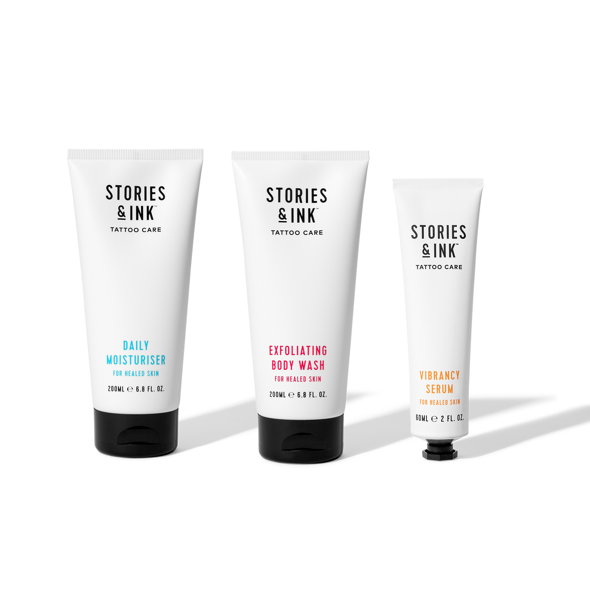 The AM & PM Set Tattoo Skincare Set Stories and Ink